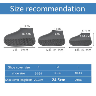 Waterproof Rainproof Shoes Copper Rain Boots Silicone Reusable Non-slip Washable Wear-Resistant (4)