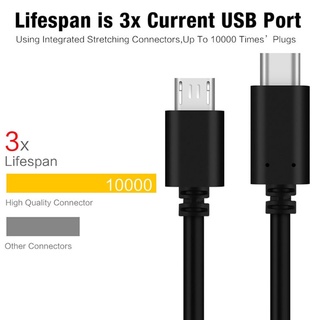 ۞◄Micro USB To Type C USB Cable Samsung Android 1m Micro Usb To Type-C USB-C 3.1 Cables For Macbook