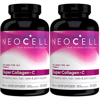 Super Collagen + C - 6,000mg Collagen Types 1 & 3 Plus Vitamin C- 250 Tablets