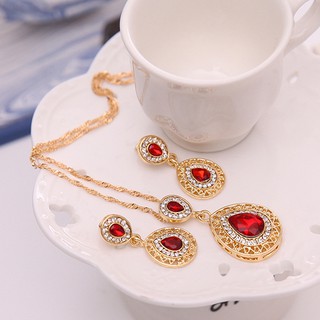 BEA♏ Women's Necklace + Drop Earrings Jewelry Set