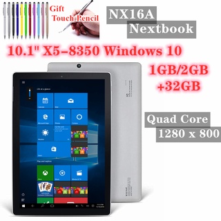 10.1 inch NX16A Windows 10 Tablet PC x5-8350 4GB+32GB 1280 x 800 IPS WIFI Bluetooth Quad-core 32-bit operating system
