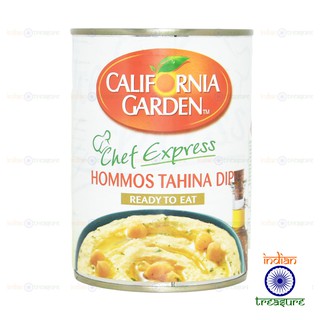 California Garden Chef Express Canned Hommos Tahina Dip Ready-to-Eat 400g
