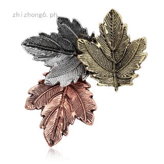 2019 New Fashion Style Vintage Pin Maple Leaf Brooches Pins Collar For Women Accessories Gifts