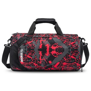 33L Travel Duffel Bag with Shoes Compartment and Wet Pocket Waterproof Sports Gym Bag Weekender Bag
