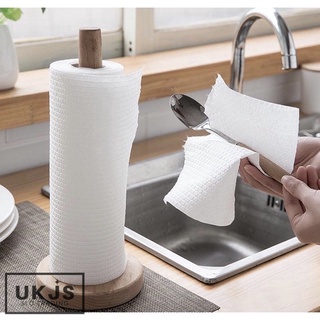 50pcs/Roll Lazy Tissue Rag Paper Oil Absorbent Paper Towel Washable Dish Cloth Towel Cleaning Rag