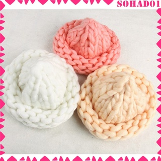 [sohad] 250g DIY Chunky Wool Yarn Soft Bulky for Arm Hand Knitting Weaving Crocheting