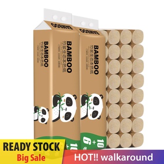 ▼【HOT】 walkaround 16 Rolls of Toilet Paper Bamboo Pulp Color Roll Paper Household Affordable Toilet