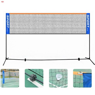 ∋Portable Folding Badminton Net Rack Tennis Net Rack Indoor And Outdoor Adjustable Steel Tube Bracke