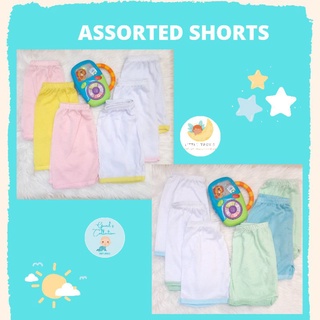 Shorts for Newborn Baby Plain White & Assorted