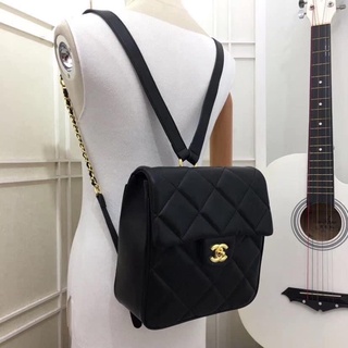 Chanel Quilted Backpack Lambskin Top Grade Quality (23x22cm)