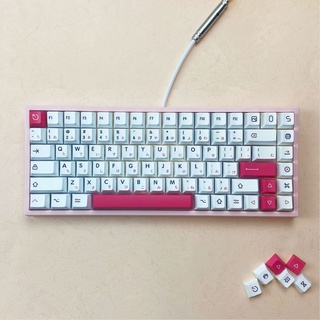 ◈▣₪Kon Momo Keycap Cherry Profile 130 Keys PBT Dye Sublimation Compatible Gaming Mechanical Keyboard