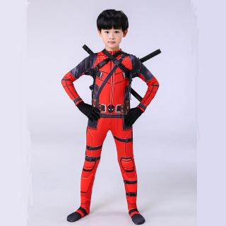 Superhero Cool Deadpool Halloween Costume For Kids Movie Cosplay Suit For Boys Anime Event Gift Performance Show Party (3)