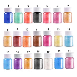 YOI 21 Colors Aurora Resin Mica Pearlescent Pigments Colorants Resin Jewelry Making
