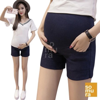 maternity wear❣▩♀High-waisted Maternity Shorts for pregnant women (6-11) (SSC48)