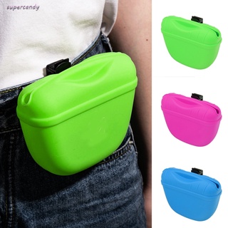 Pet Training Treat Bag Outdoor Dog Treat Pouch Waist Feed Bundle Pocket Silicone Puppy Easy Reward Snack Bag For Pet