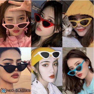 Shades Sunglasses for Women Eyeglasses Fashion Eyewear with Retro Style Hip-hop Small Cat Eye (4)