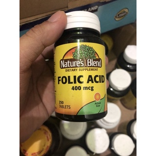 healthnature’s blend folic acid 400mcg 250 tablets