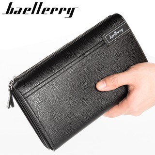 Baellerry Men Wallet Luxury Long Clutch Large Capacity Wallet Business Clutch Bag High Quality Multi