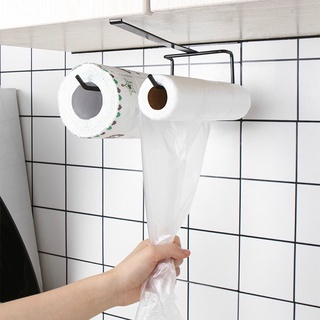 Kitchen Tissue Toilet Paper Holder Hanging Bathroom Roll Paper Holder Towel Rack Stand Bar Cabinet