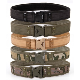 2020 New Army Style Combat Belts Quick Release Tactical Belt Fashion Men Canvas Waistband Outdoor Hunting 9Colors Optional 130cm XTkA