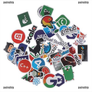【PART】50pcs Programming Language Stickers Computer Waterproof Sticker sui (3)