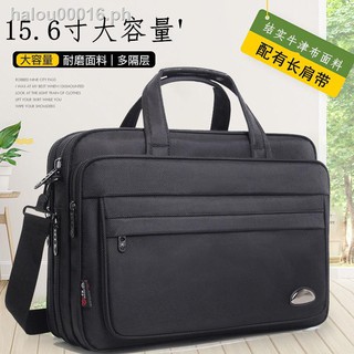 ready stock✆☏Briefcase men s business Oxford cloth shoulder computer bag large-capacity horizontal men s handbag work bag office bag