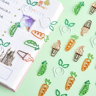 Kawaii Cartoon Cute Fruit Carrot Simulation Photos Tickets Notes Letter Paper Clip Office Stationery