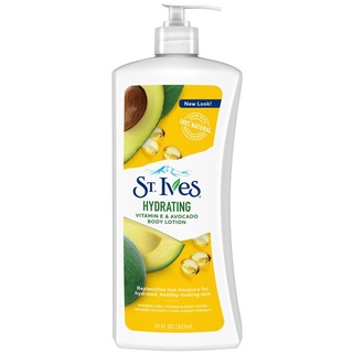 St. Ives Hydrating Vitamin E And Avocado Body Lotion 100 Percent Natural Moisturizers 21oz