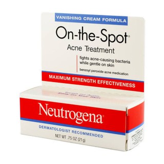 Neutrogena On-the-Spot Acne Treatment Cream, Benzoyl Peroxide 21g