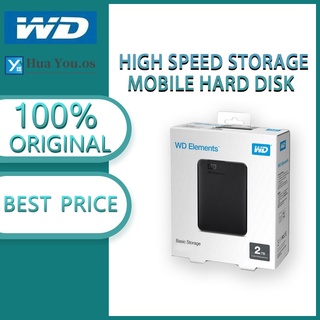 100%Original Western Digital Elements 2.5" Portable Hard Drive 1TB 2TB HDD USB3.0 External Harddrive