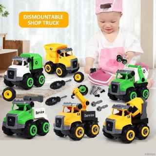 Kids Engineering Truck Excavator Bulldozer Child Screw Boy Tool Education Toy Car Model