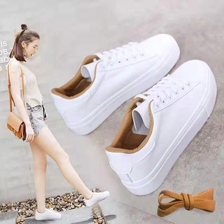 NEW korean fashion rubber white shoes for women sneakers 4.8
