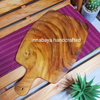 Chopping Board with Handle Wooden Acacia (Thick & Heavy-Duty)