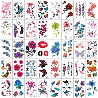 ◊✾☇Small fresh tattoo stickers waterproof female long-lasting Korean simulation sexy clavicle ankle