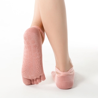 City Luxe new style sports socks yoga socks cross anti-skid wear-resistant full fingered five finger socks (3)
