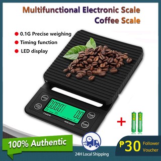 Scale Timer Portable Electronic Digital Kitchen Scale High Precision LCD Electronic Scales