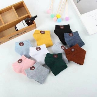 10-pairs Korean bear socks cartoon female socks cotton socks