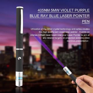 Powerful Blue/Violet Laser Pointer Pen Beam Light 5mw 405nm Professional Lazer.