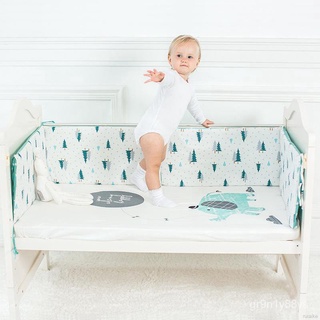 ❤120cm/130cm Breathable Baby Crib Bumper For Cradle Newborn Pad Bedding Protector