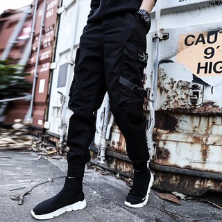 Trousers Punk Tide Brand Bo European High Street Non-Mainstream Function Ninja Dark Men City