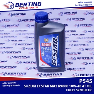 Suzuki Oil Fully Synthetic Ecstar R9000 MA2 10W-40 API SL Genuine