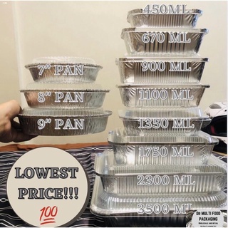 SELF WATERWATERPROOF STICKER❧Aluminum Foil Tray with Lid & Loaf Pan with Lid