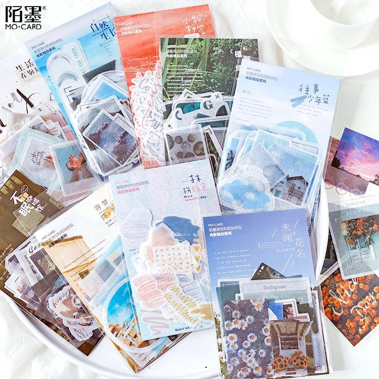 Mohamm Diary Journal Paper Packs Personalized Decorative Photograph Sticker Flakes Scrapbooking (1)