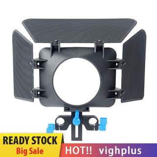 Vighplus DSLR Camera Camcorder DVR DV Recorder Matte Box Camshade for 15mm Rail Rod Follow Focus Rig Cage Camera