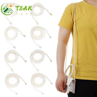 TEAK Fashion Pearl Strap 13 Sizes Long Beaded Chain Bags Handbag Handles Accessories Shoulder Bag Straps Pearl Belt High Quality DIY purse Replacement