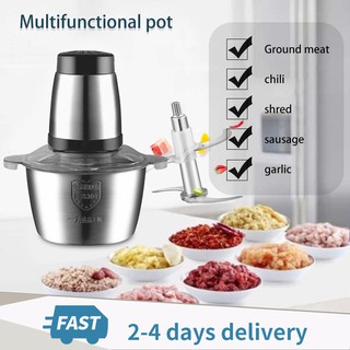 Household electric meat grinder, steel large capacity 2L, easy for food processing and grinding (1)
