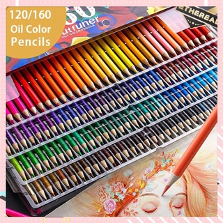 【Available】Brutfuner Professional Oil Color Pencils Set Painting Sketching Art Supplies 48/72/120/16