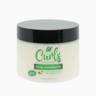 Curls by Zenutrients Avocado & Tea Tree Protein-Free Deep Conditioner CGM approved