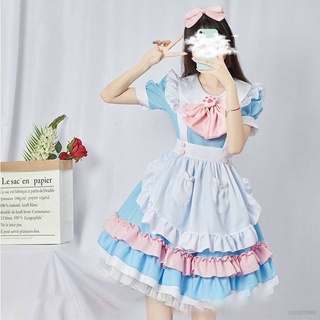Sweet Student Lolita Dress Maid Cosplay Costume Maid Uniform College Style Women Sexy Lingerie Set
