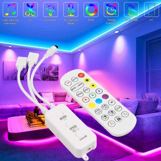 SMD 5050 RGB LED Strip Lights 5M 10M 15M 20M Full SET with 24key 44key IR Remote Music Controller WIFI Controller Bluetooth Controller Waterproof Flexible Ribbon Tape Diode for Home Decor (7)